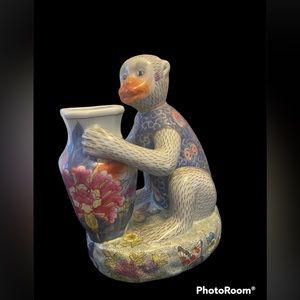 Vintage monkey vase Gump’s